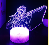 3D LED Night Light - Guilty Crown - Inori Yuzuriha (2)