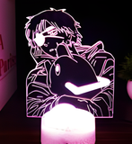 3D LED Night Light - Chainsaw Man - Denji holding Pochita