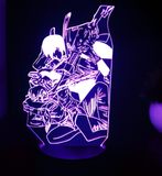 3D LED Night Light - Chainsaw Man - Multiple characters from Chainsaw Man