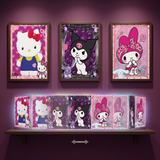 3D Lenticular Poster 12x16 - Sanrio - Hello Kitty, Kuromi, My Melody, Cinnamoroll