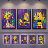 3D Lenticular Poster 12x16 - The Simpsons - Homer Simpson, Bart Simpson, Marge Simpson