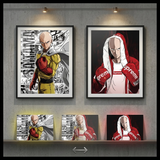 3D Lenticular Poster 12x16 - One-Punch Man - Two Panel Hero Suit and Supreme Hoodie