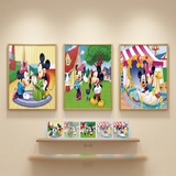 3D Lenticular Poster 12x16 - Disney - Mickey and Minnie Gift Park Swan Ride