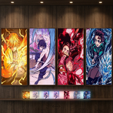 3D Lenticular Poster 12x16 - Demon Slayer - Zenitsu Agatsuma, Inosuke Hashibira, Nezuko Kamado, Tanjiro Kamado