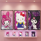 3D Lenticular Poster 12x16 - Sanrio - My Melody, Hello Kitty, Kuromi, Cinnamoroll, Baku