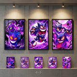 3D Lenticular Poster 12x16 - Pokémon - Gengar, Haunter, Gastly