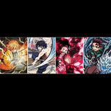 3D Lenticular Poster 12x16 - Demon Slayer - Zenitsu Agatsuma, Inosuke Hashibira, Nezuko Kamado, Tanjiro Kamado