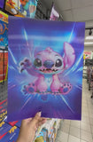 Lilo & Stitch - Blue Stitch and Pink Angel Three Panel