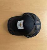 Baseball Cap - One Piece - Straw Hat Crew Logo Dark Gray Black Mesh