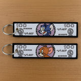 Embroidery Keychain - Tom and Jerry - 100 Dollar Bill