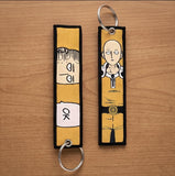 Embroidery Keychain - One-Punch Man - Saitama OK Face