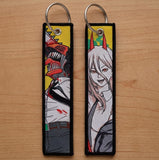 Embroidery Keychain - Chainsaw Man - Denji And Power