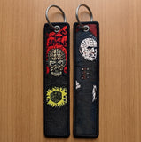 Embroidery Keychain - Horror Movies - Hellraiser Pinhead And Slasher Villains