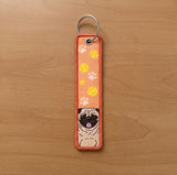 Embroidery Keychain - Pug
