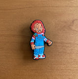Crocs Charm - Child's Play - Chucky Doll In Blue Overalls