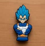 Crocs Charm - Dragon Ball - Super Saiyan Blue Vegeta Arms Crossed
