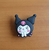 Crocs Charm - Sanrio - Kuromi Face, Hands Together