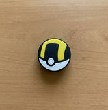 Shoe Charm - Pokemon - Ultra Ball Black And Yellow