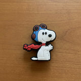 Shoe Charm - Peanuts - Snoopy As The Flying Ace Pilot