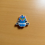 Shoe Charm - KPop Demon Hunters - Blue Cat Mascot With 'kpop Demon Hunters' Logo