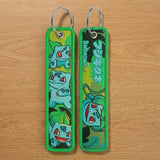 Embroidery Keychain - Pokémon - Bulbasaur (Faces, Light Green)