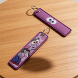Embroidery Keychain - Inside Out - Fear (Purple)