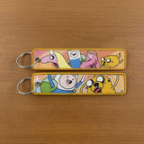 Embroidery Keychain - Adventure Time - Finn, Jake, Princess Bubblegum & Lady Rainicorn