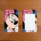 ID Card Badge Holder - Mickey & Friends - Minnie Mouse Close-Up Pink Bow