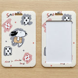 ID Card Badge Holder - Peanuts - Snoopy Alice In Wonderland Playing Cards