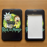 ID Card Badge Holder - Rick and Morty - Rick And Morty With Portal Gun