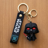 3D PVC Figure Keychain - Star Wars - Darth Vader Chibi Figure With Red Lightsaber