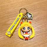 3D PVC Figure Keychain - Sailor Moon - Chibi Figure With Pigtails