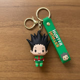 3D PVC Figure Keychain - Hunter X Hunter Gon Freecss - Chibi Gon Freecss Green Outfit