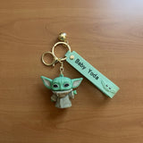 3D PVC Figure Keychain - Star Wars - Grogu Waving