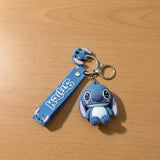 3D PVC Figure Keychain - Lilo & Stitch - Chibi Stitch Sitting