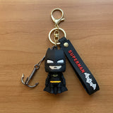 3D PVC Figure Keychain - DC Comics - Batman Chibi With Yellow Belt