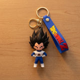 3D PVC Figure Keychain - Dragon Ball Z - Vegeta Chibi Blue Saiyan Armor
