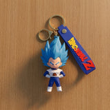 3D PVC Figure Keychain - Dragon Ball Z - Vegeta Super Saiyan Blue Chibi