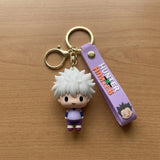 3D PVC Figure Keychain - Hunter x Hunter - Killua Zoldyck Chibi Purple Outfit
