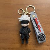 3D PVC Figure Keychain - Jujutsu Kaisen - Satoru Gojo Chibi Black Blindfold