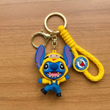 3D PVC Figure Keychain - Lilo & Stitch - Stitch Minion Outfit