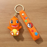 3D PVC Figure Keychain - Pokemon - Charmander Smiling With Open Mouth