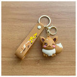 3D PVC Figure Keychain - Pokemon - Eevee Winking Face