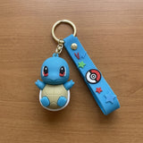 3D PVC Figure Keychain - Pokémon - Squirtle Chibi with Blue Strap