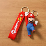 3D PVC Figure Keychain - SuperMario - Mario Red Hat Blue Overalls