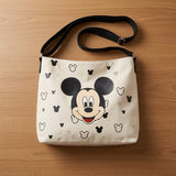 Backpack Purse - Disney - Mickey Mouse White Messenger Tote Bag