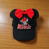 Hat - Disney - Minnie Mouse Black Bow Ears Cap + Red Cap (2 Pack)
