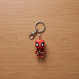 3D PVC Figure Keychain - Marvel - Deadpool Pop Style Figure With Katana