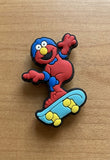 Shoe Charm - Sesame Street - Elmo On Skateboard