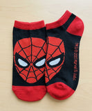 Socks - Marvel - Spider-Man Face Red Black Ankle Socks (1 Pair)